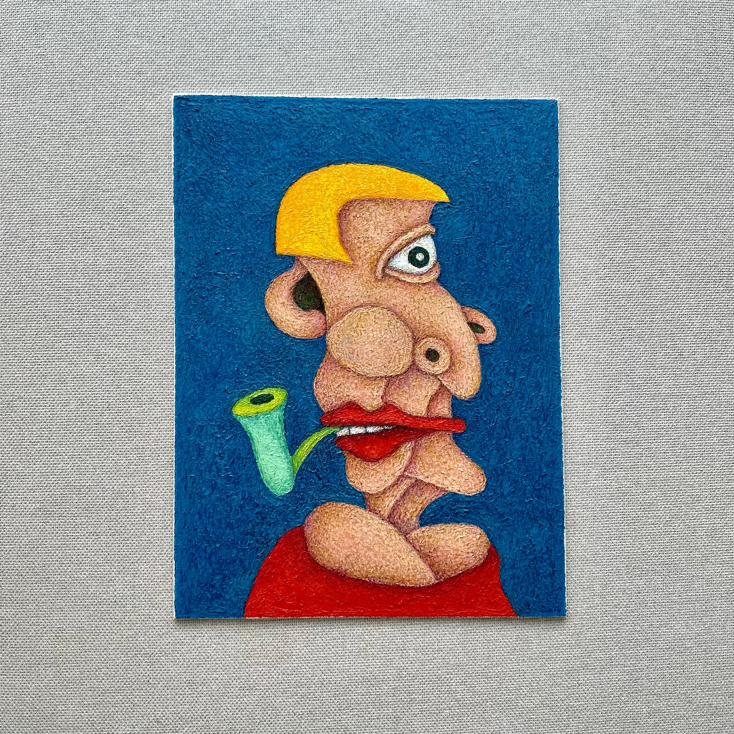 ''Woman With A Pipe'' Original Artwork