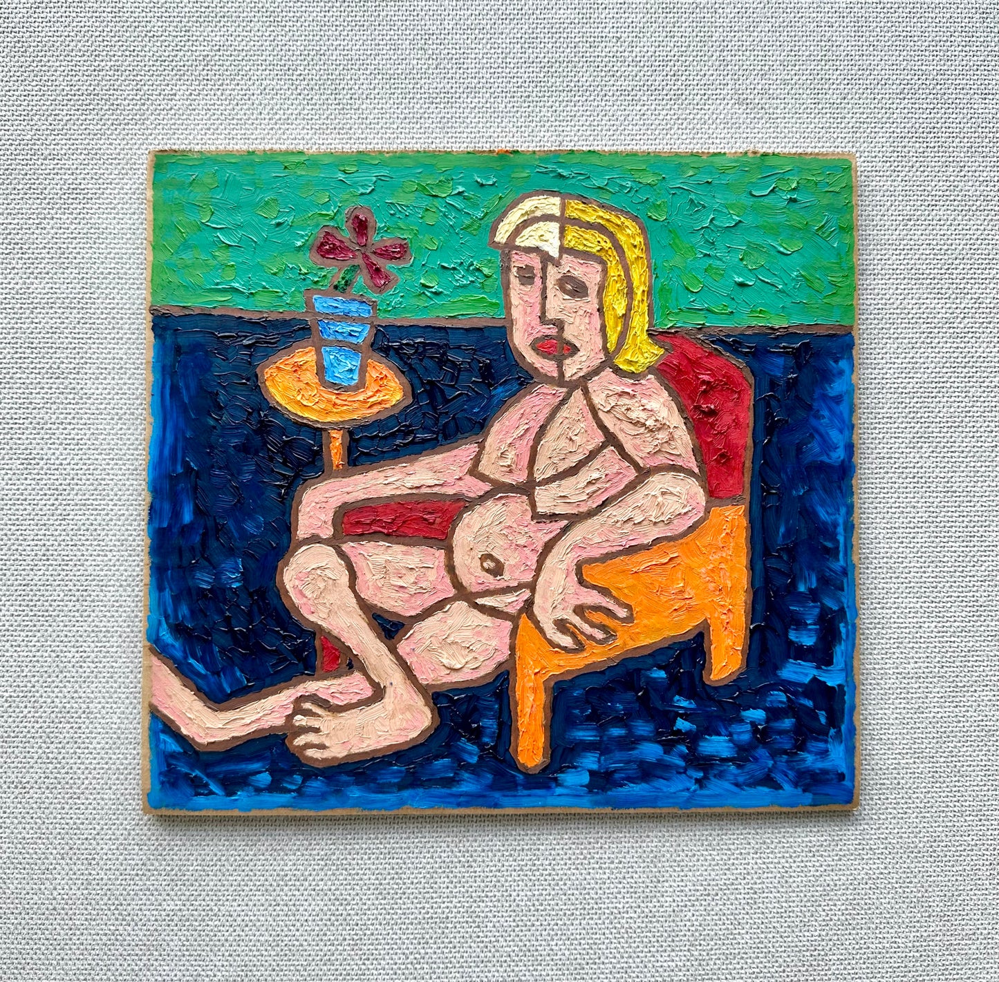 ''Nude With A Flower'' Original Artwork