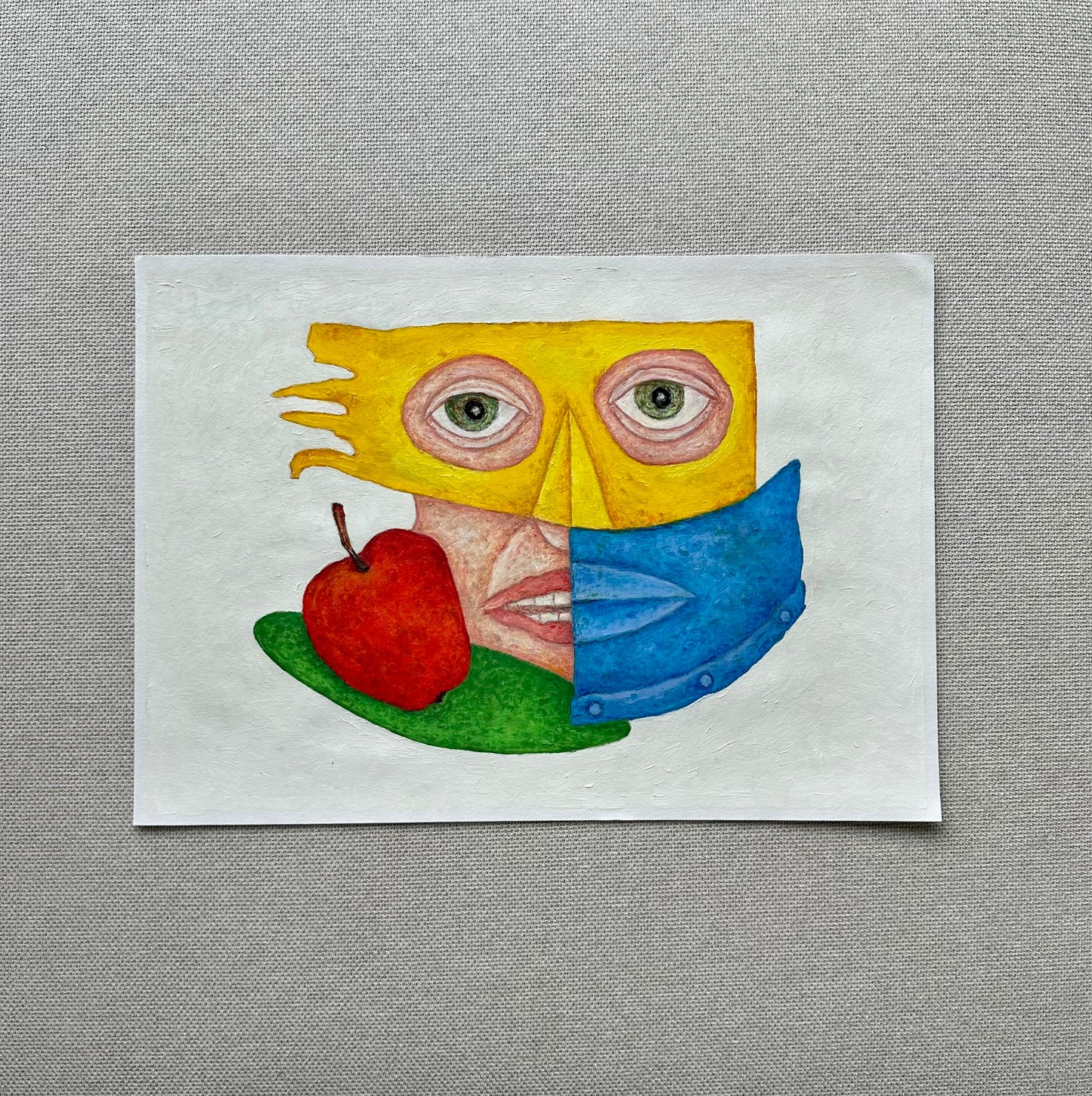 ''Eva With Apple'' Original Artwork