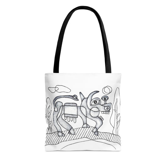 ''Spring Cow'' Tote Bag